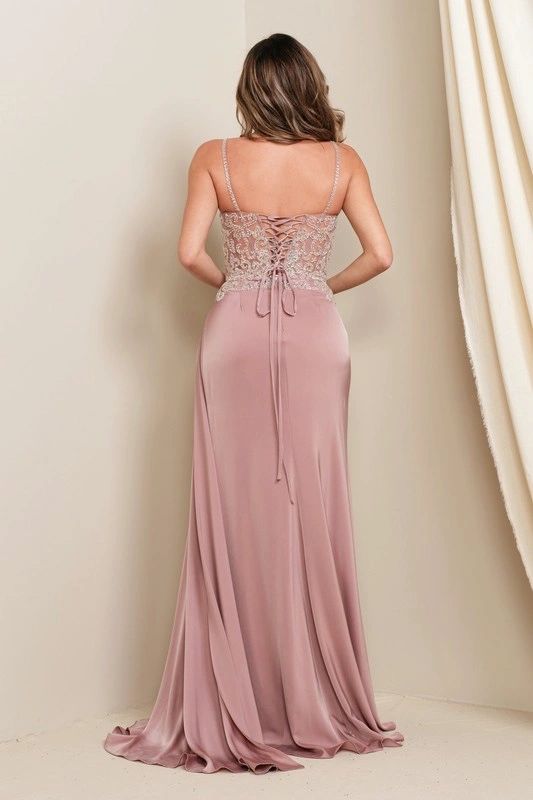 VESTIDO SATIN MESH