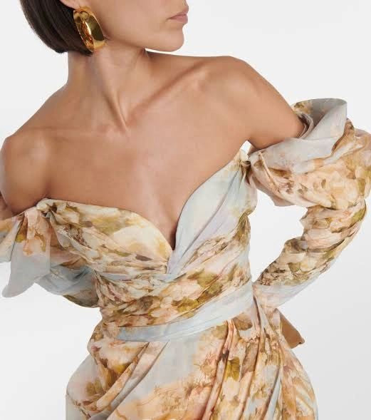 VESTIDO OFF SHOULDER BABY BLUE