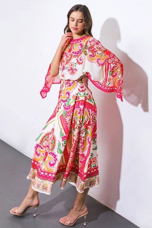 VESTIDO OLGADO ESTAMPADO