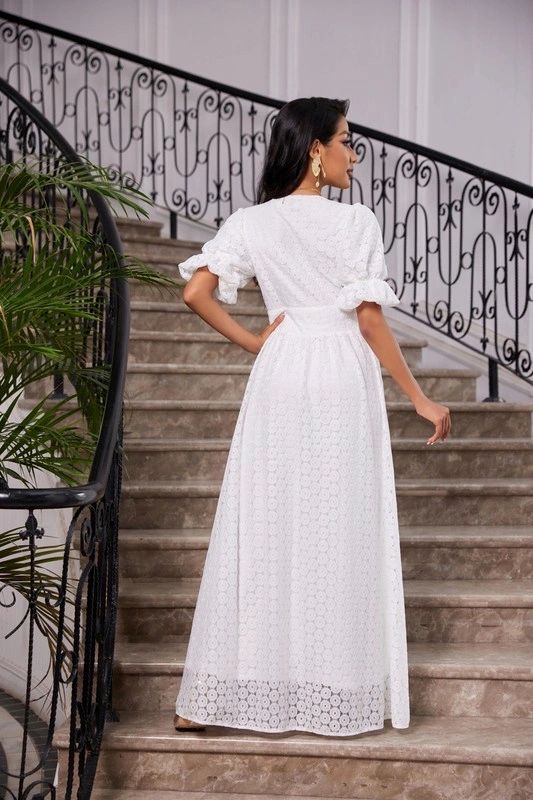 MAXI VESTIDO CON MANGA