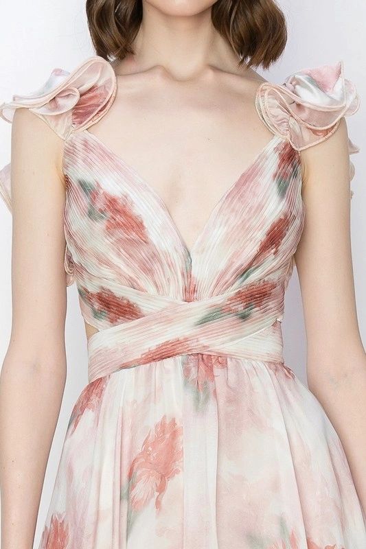 MAXI VESTIDO SHIFON FLORES