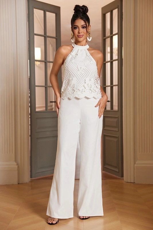 JUMPSUIT ENCAJE HALTER