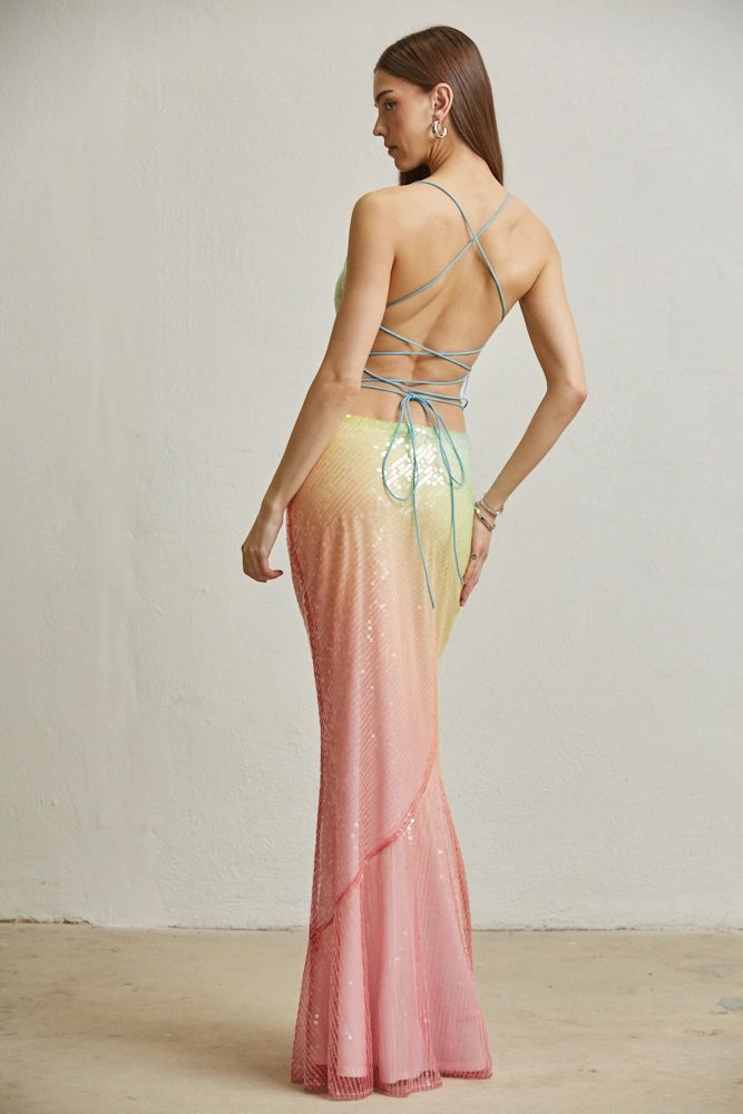 VESTIDO LARGO COLORES PASTEL