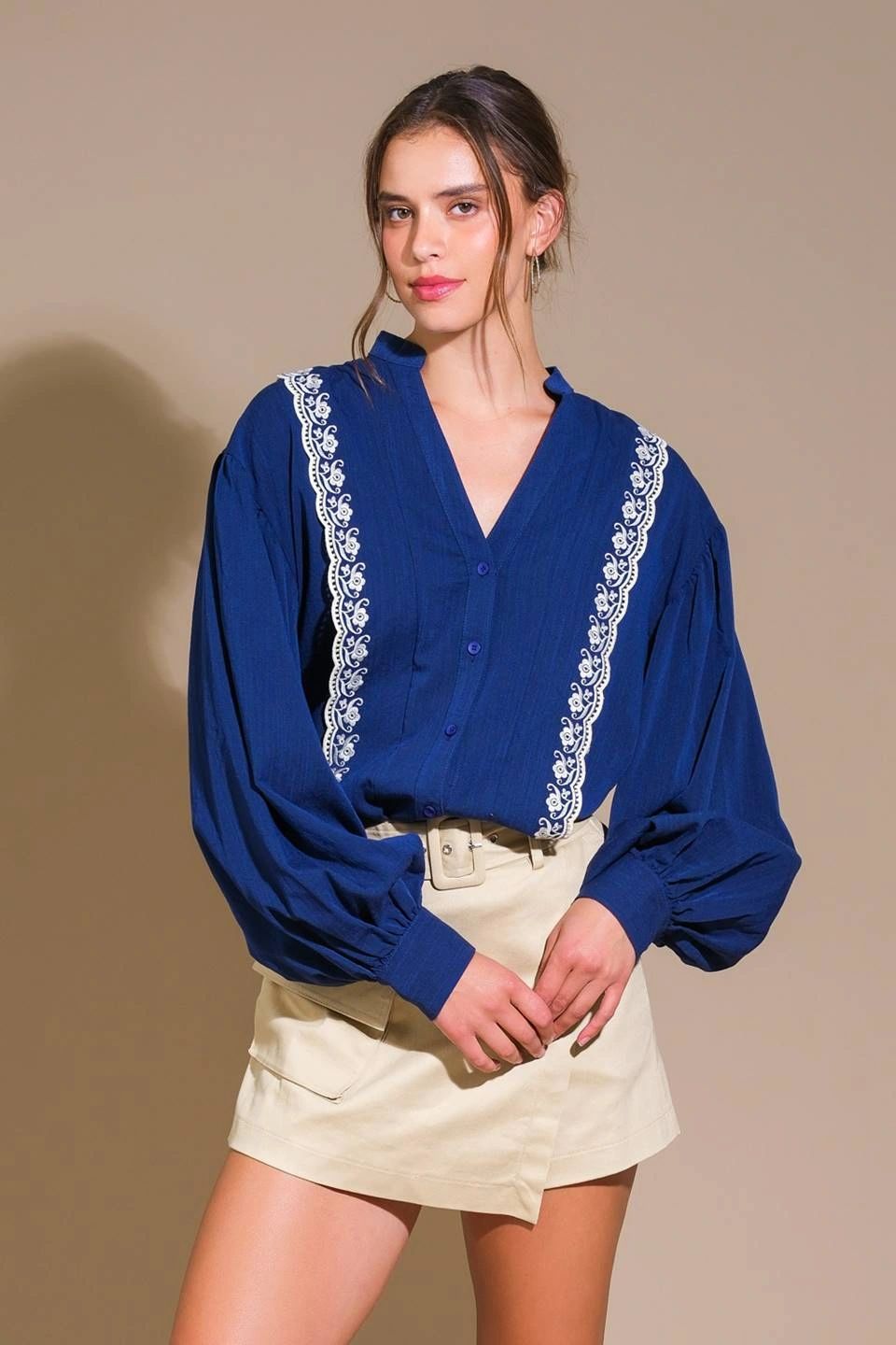 BLUSA MANGA LARGA