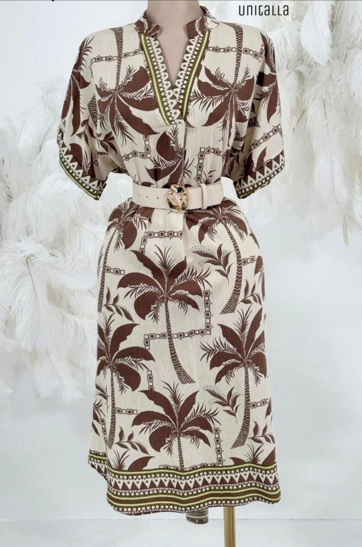 VESTIDO ALGODON (INCLUYE CINTO)