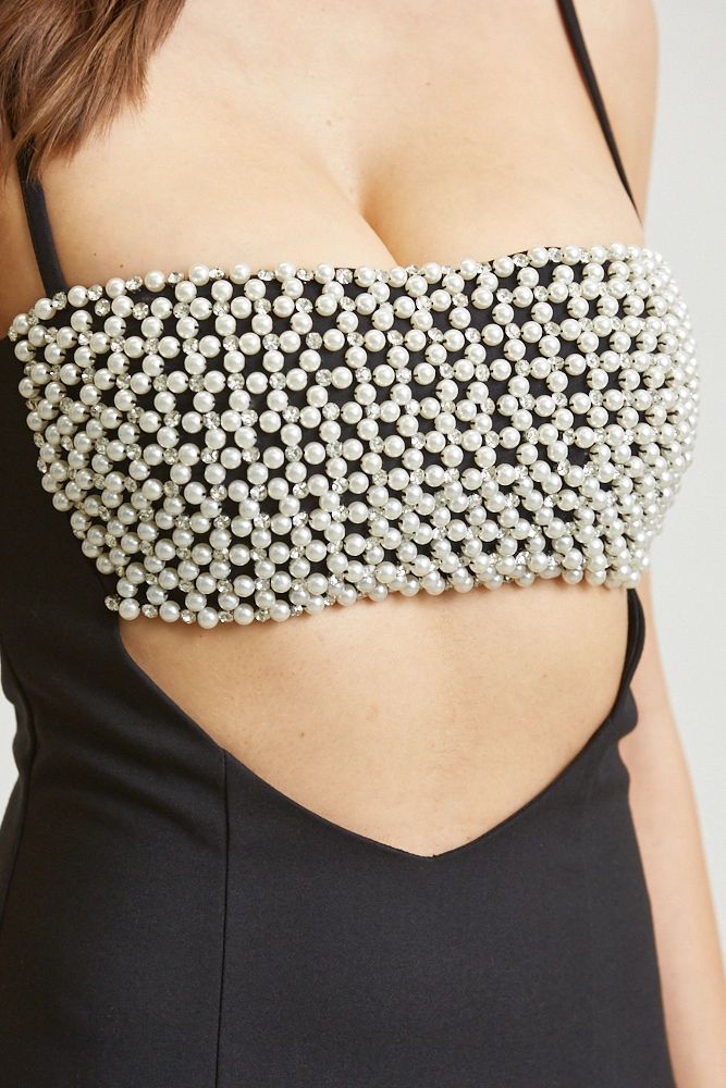 VESTIDO TOP PERLAS