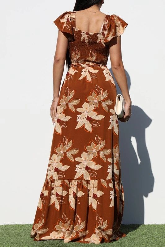 VESTIDO ALGODON ESTAMPADO DE FLORES