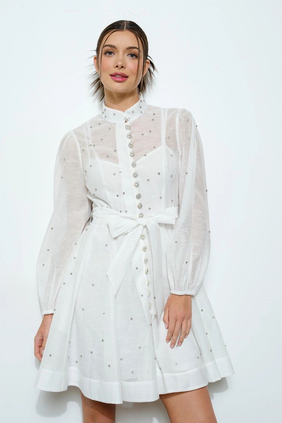 VESTIDO CIRCULAR PEDRERIA