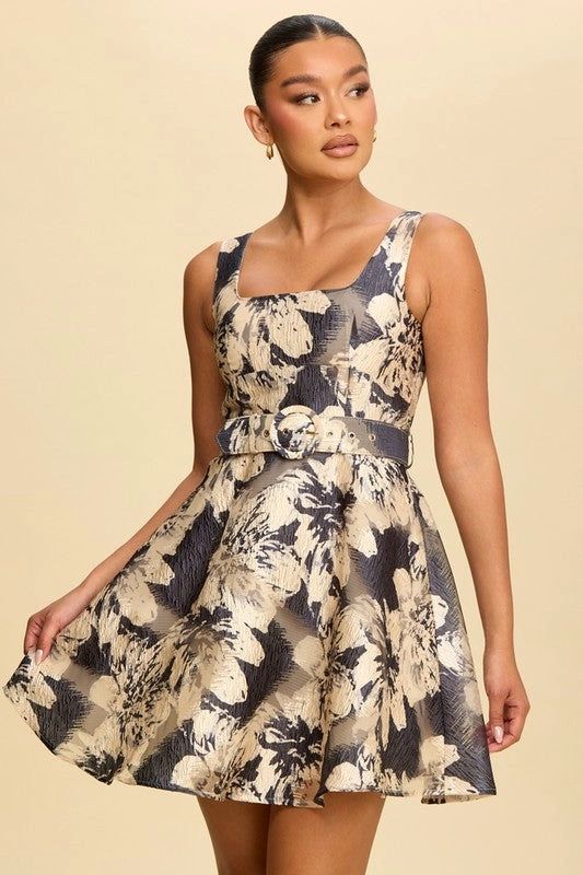 VESTIDO NAVY/IVORY