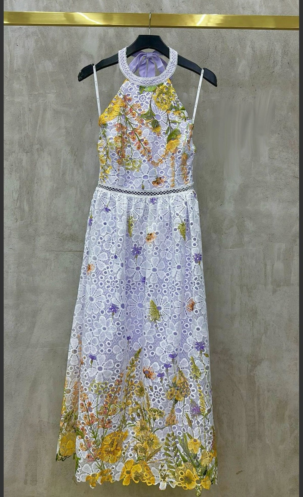 VESTIDO LAVANDA GUIPUR