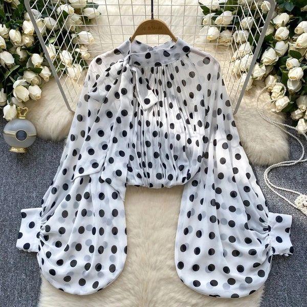 BLUSA OLGADA POLKA DOTS