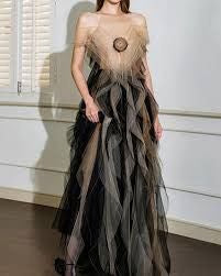VESTIDO TIRAS MESH