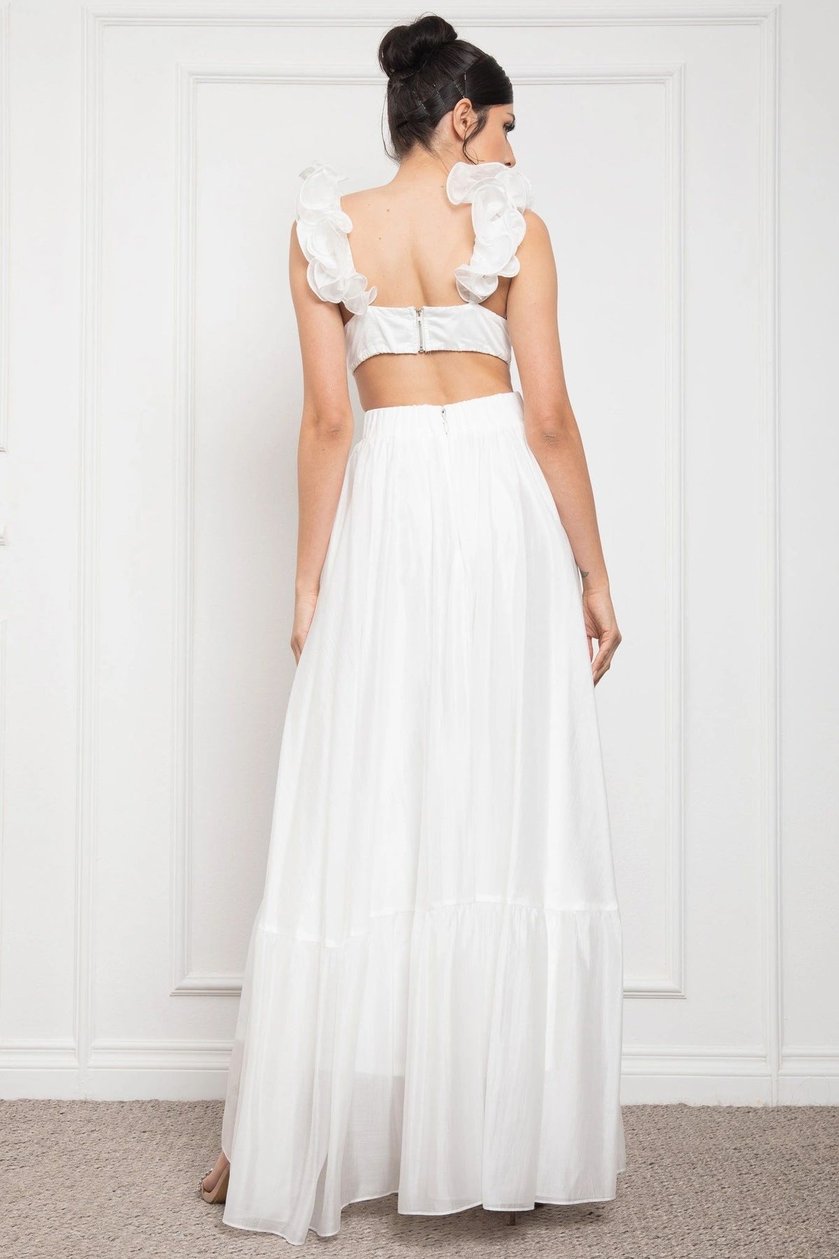 MAXI VESTIDO TIRANTES RUFFLES