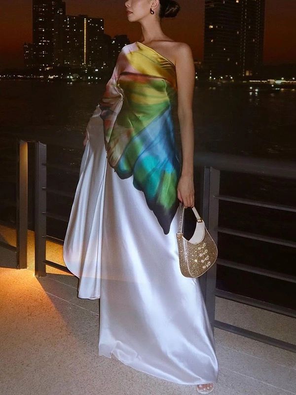 VESTIDO BLANCO/COLORES