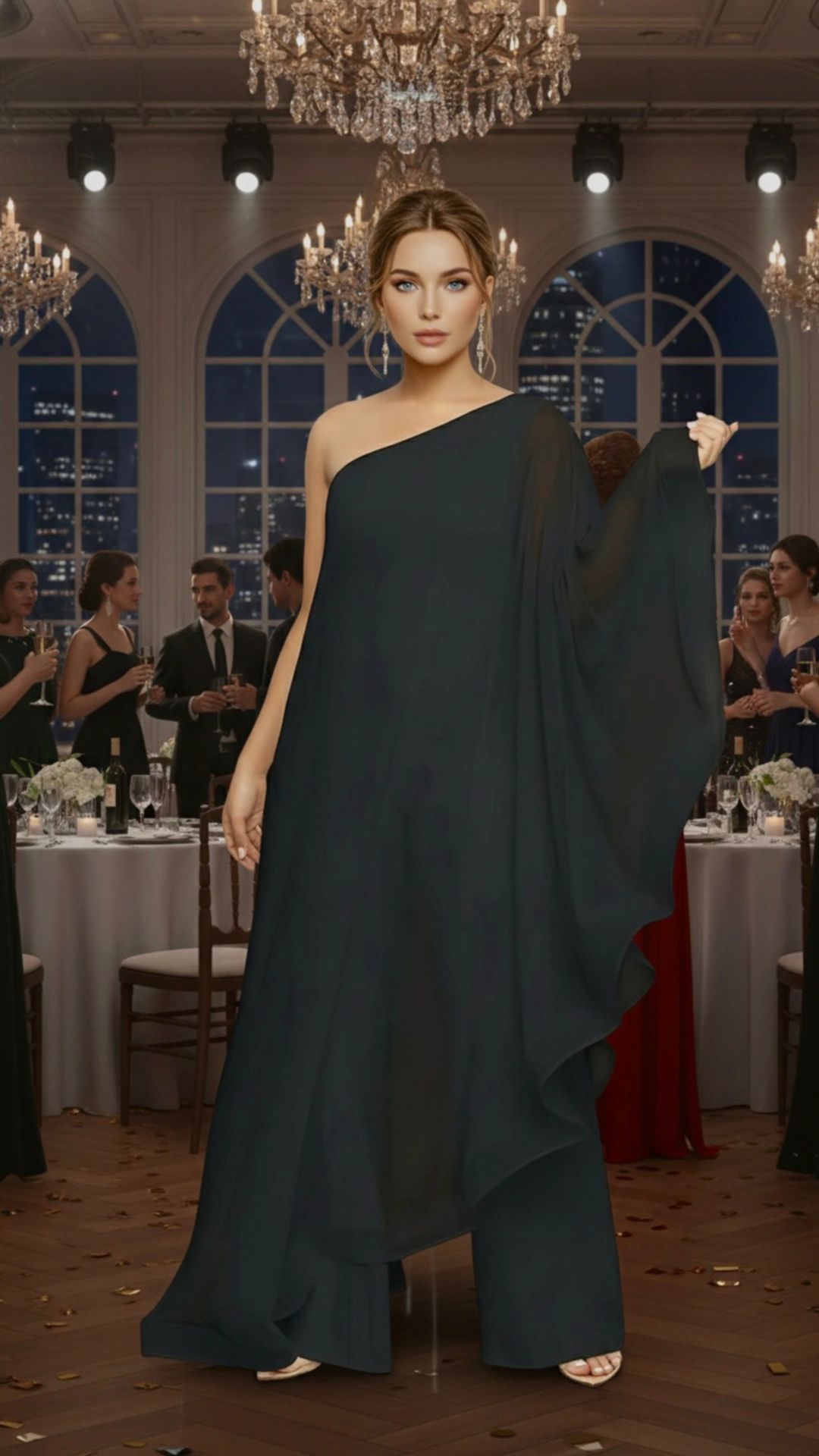 JUMPSUIT SOBREVESTIDO CHIFÓN