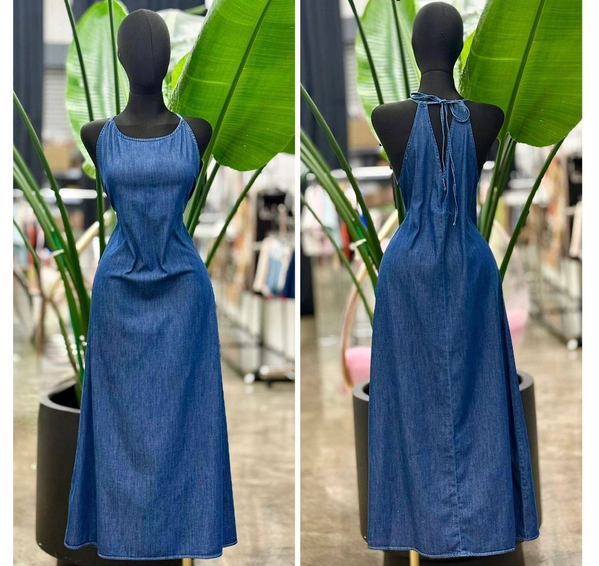 VESTIDO CORTE A DENIM