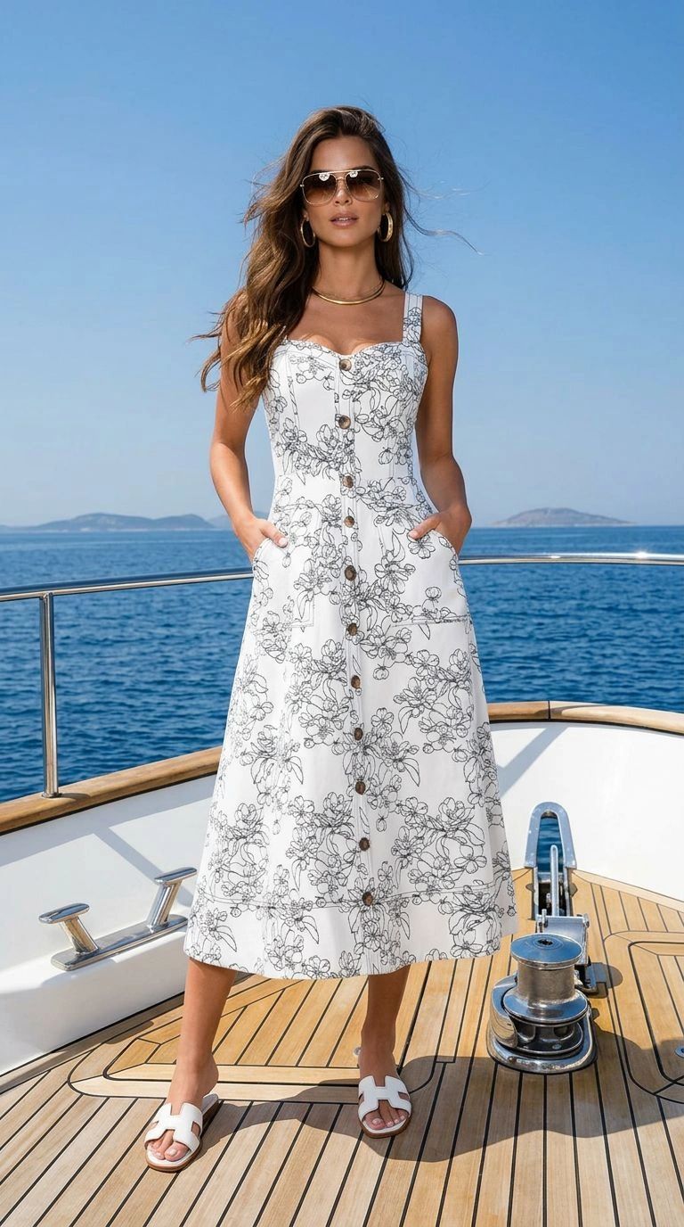 VESTIDO DENIM ESTAMPADO