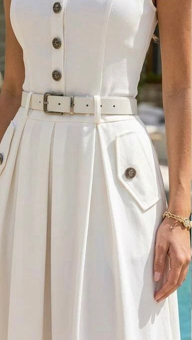 VESTIDO MIDI BOTONES IVORY