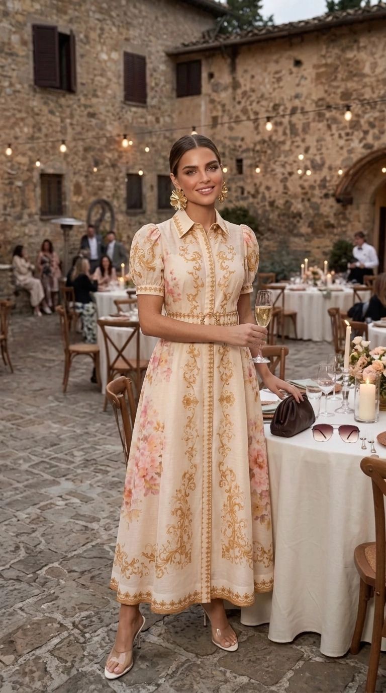 VESTIDO MIDI VICTORIANO