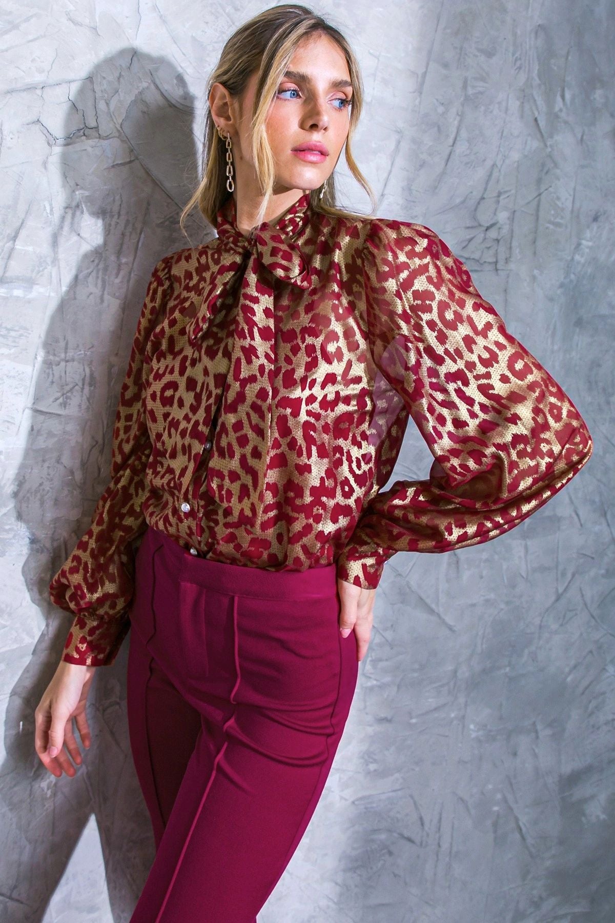 BLUSA TINTO/GOLD