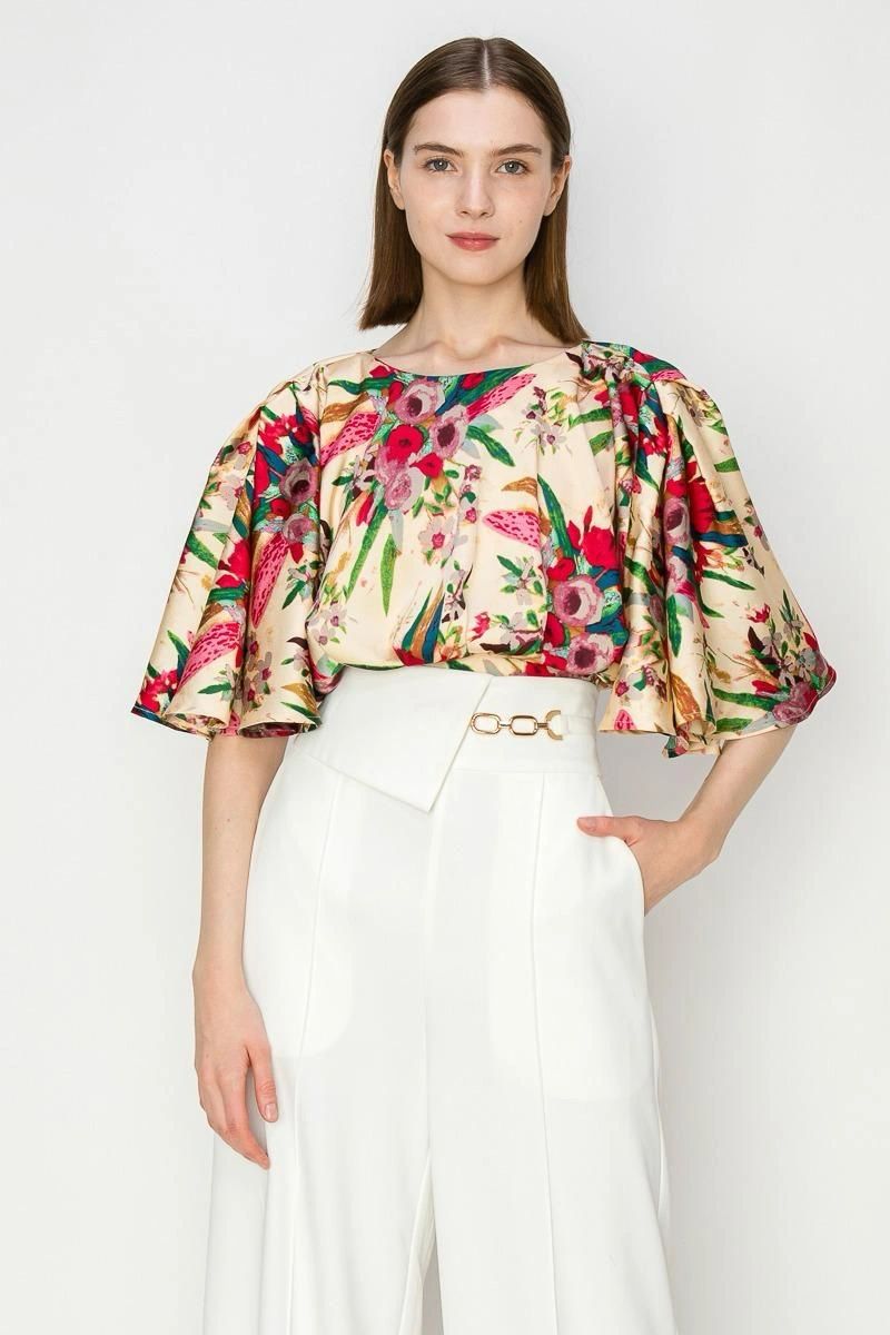 BLUSA OLAGADA ESTAMPADA