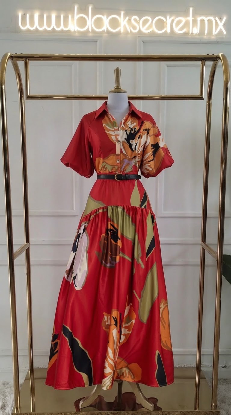 MAXI VESTIDO CON CINTO