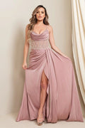 VESTIDO SATIN MESH