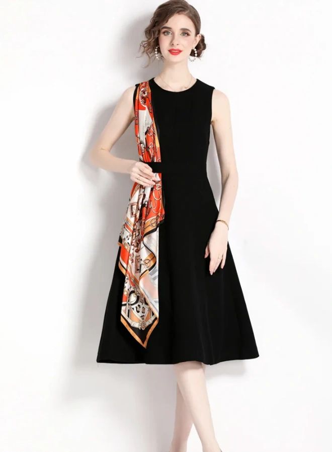 VESTIDO MIDI PASHMINA
