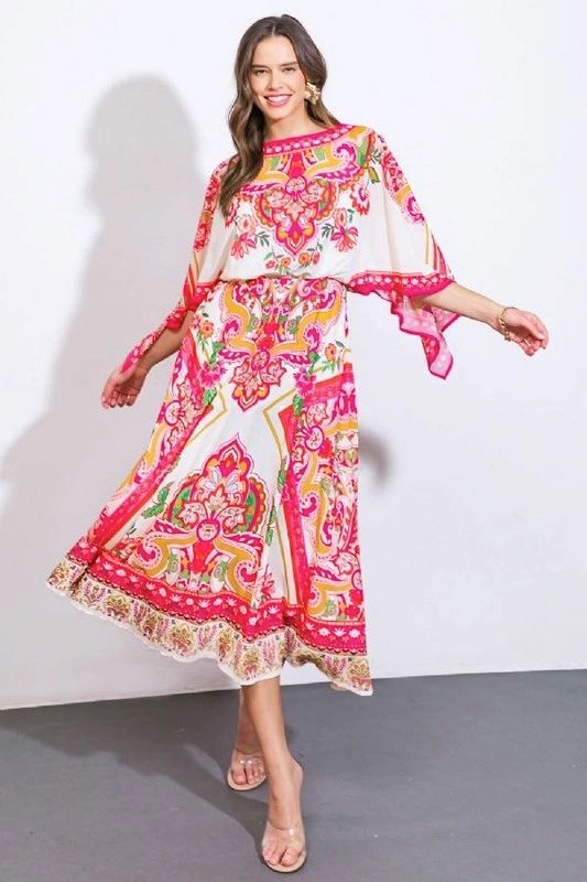 VESTIDO OLGADO ESTAMPADO