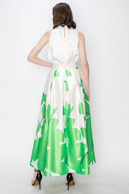 FALDA SATIN ESTAMPADO