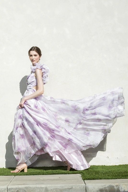 MAXI VESTIDO SHIFON FLORES
