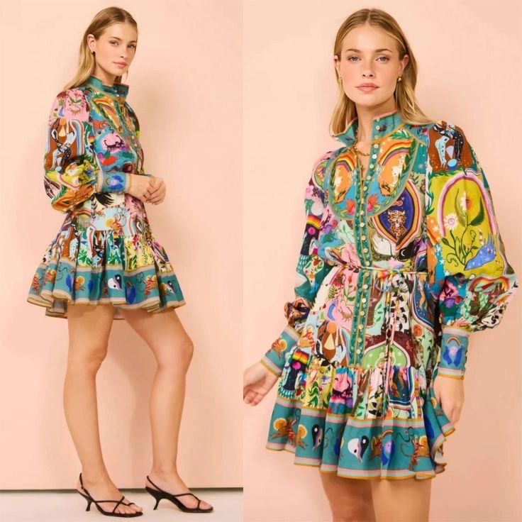 VESTIDO MIDI COLORES VINTAGE