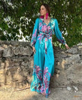 JUMPSUIT AQUA/ROSA
