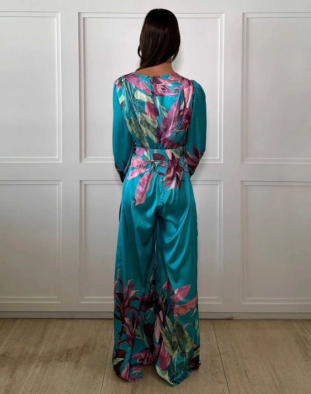 JUMPSUIT AQUA/ROSA