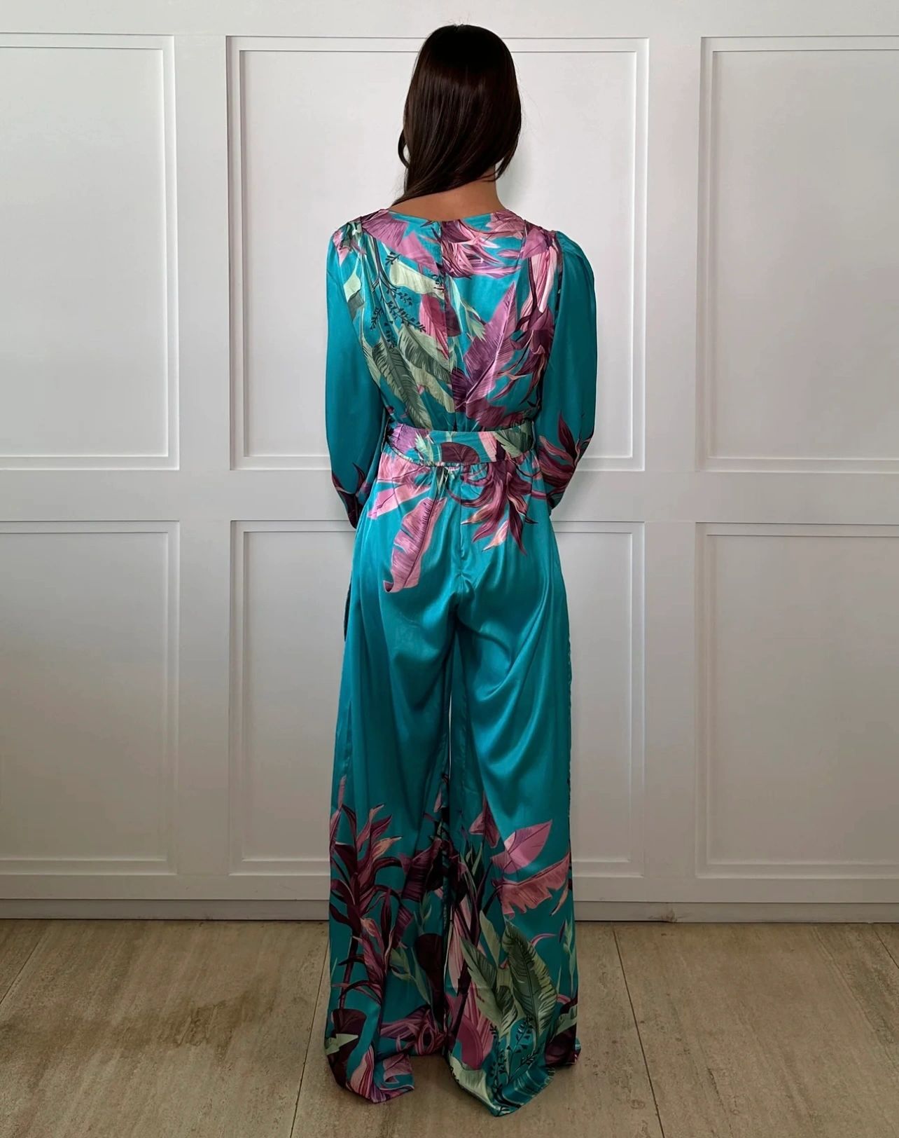 JUMPSUIT AQUA/ROSA