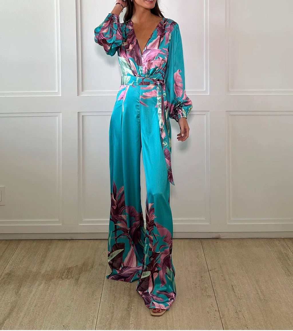 JUMPSUIT AQUA/ROSA