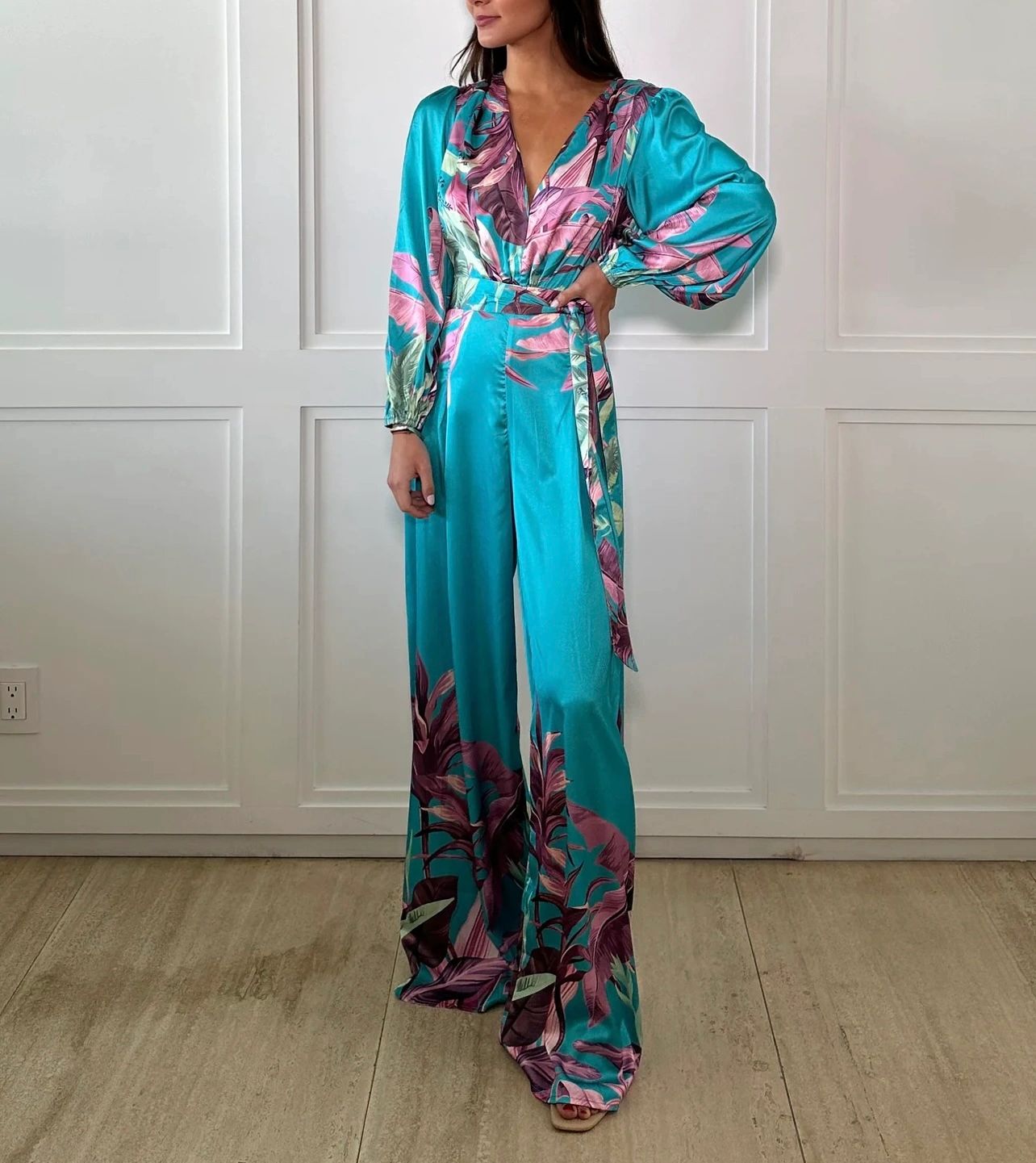 JUMPSUIT AQUA/ROSA