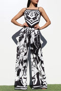 SET PANTALON BLANCO Y NEGRO