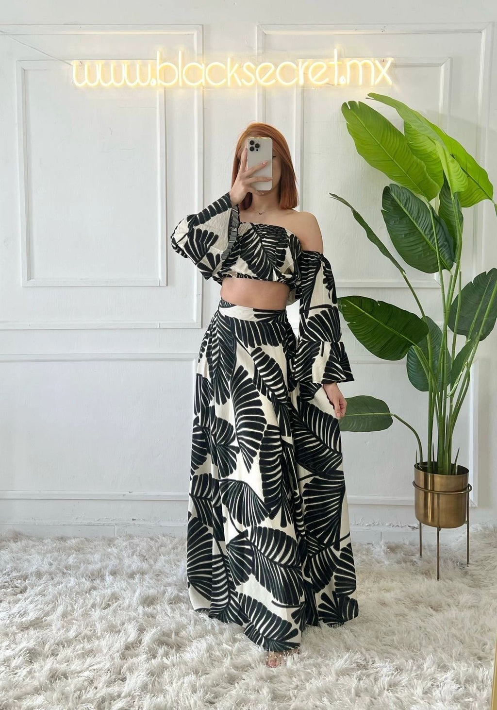 CONJUNTO PANTALON Y CROP ALGODÓN