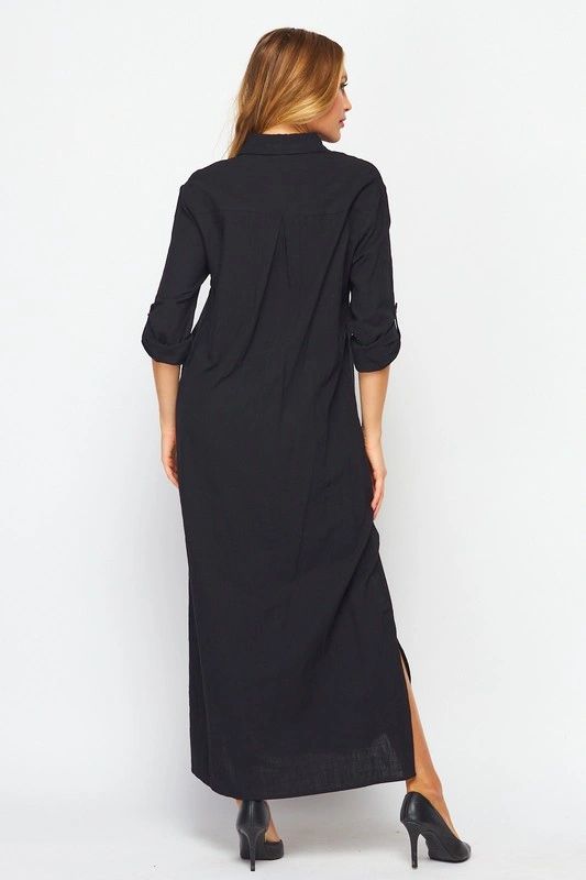 VESTIDO CAMISERO NEGRO