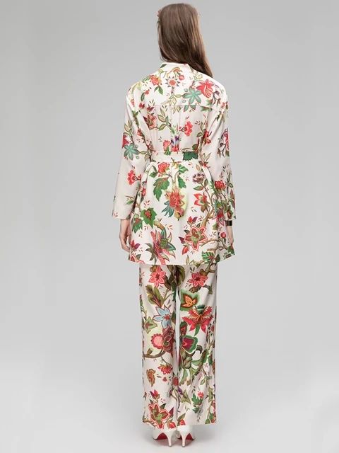 CONJUNTO PANTALON FLORES