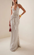 VESTIDO LARGO POLKADOTS