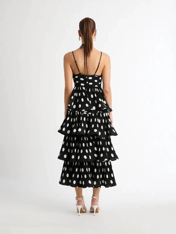 VESTIDO MIIDI POLKADOTS