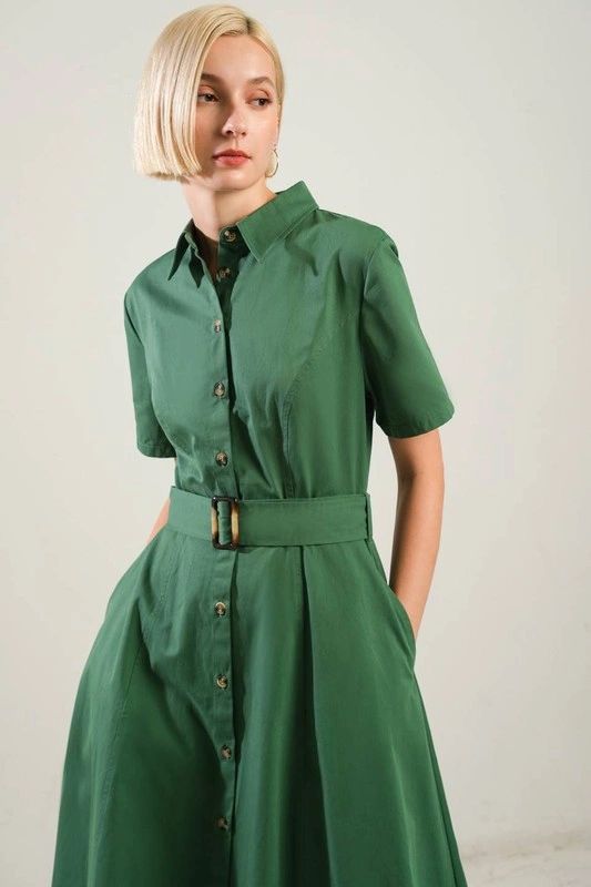 VESTIDO MIDI CAMISERO