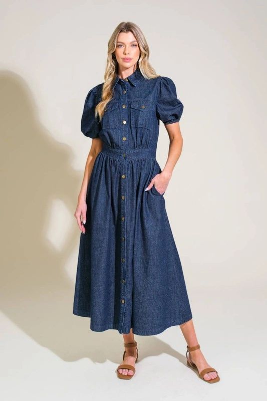 VESTIDO CAMISERO DENIM