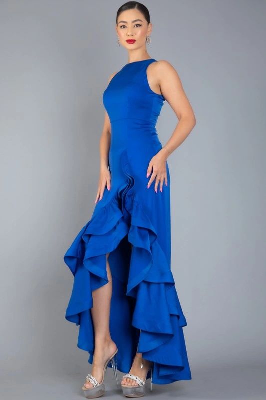 VESTIDO ASIMETRICO LISO