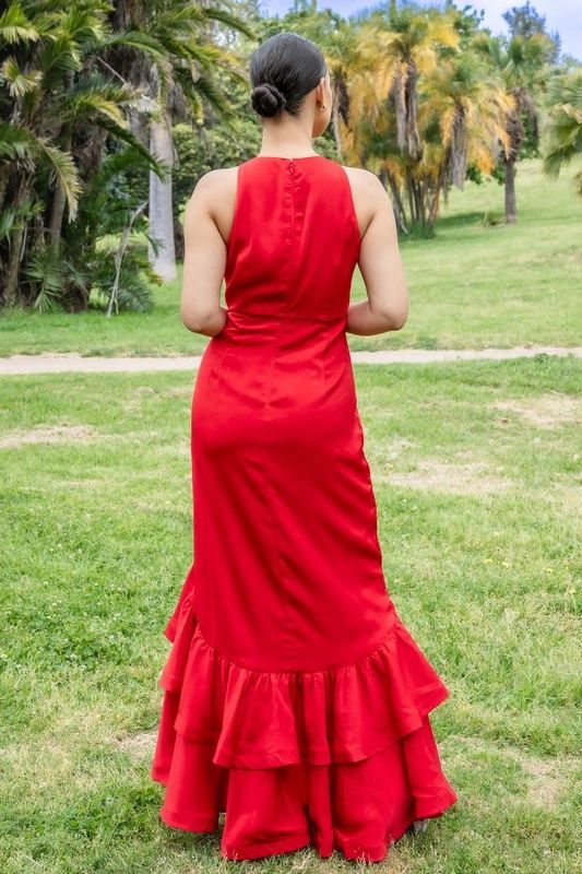 VESTIDO ASIMETRICO LISO
