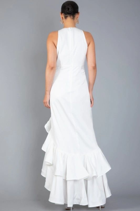 VESTIDO ASIMETRICO LISO
