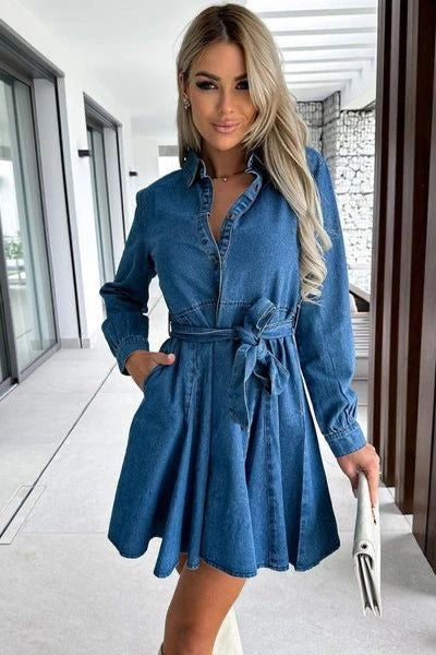 VESTIDO DENIM CON BOTONES