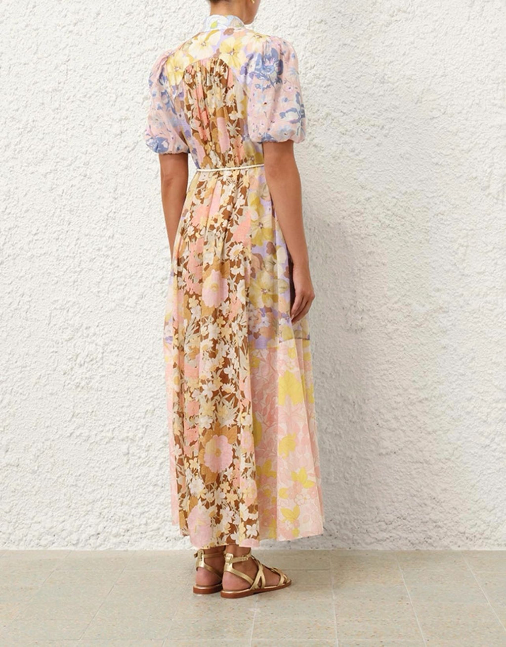 VESTIDO MIDI COMBINADO